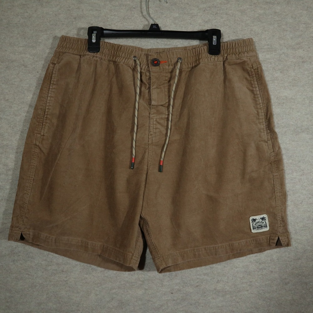 Howler Bros Corduroy Shorts Mens 38 Tan Brown Elastic Waist Gorpcore Utility